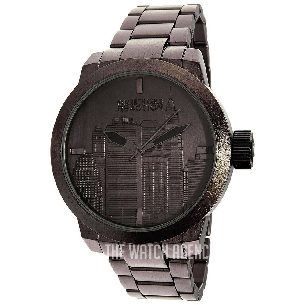 Kenneth Cole Reaction RK3241 Men's Grey Stainless Steel Watch, 47mm — MSRP $120